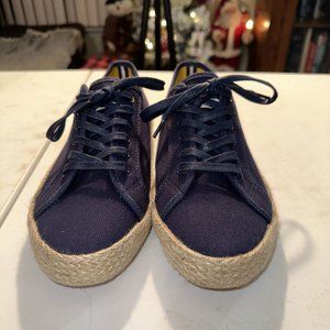 Joules Womens Coast Summer Pump Sneakers French Blue Size 9M US 7M UK Worn Once